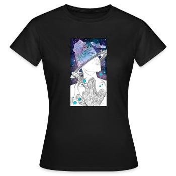 thumbnail 61 ohne dich titel - Frauen T-Shirt - Schwarz - Vorne - AI Model Female 172 dark (172cm)