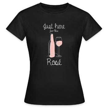 Rosé wein bestseller - Frauen T-Shirt - Schwarz - Vorne - AI Model Female 172 dark (172cm)