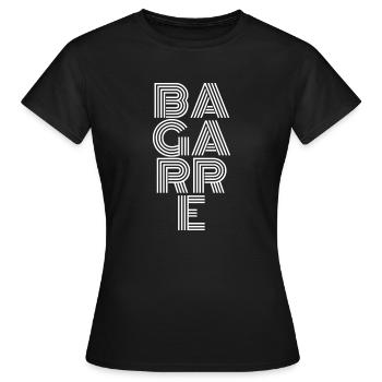 BAGARRE - T-shirt Femme - noir - Devant - AI Model Female 172 dark (172cm)