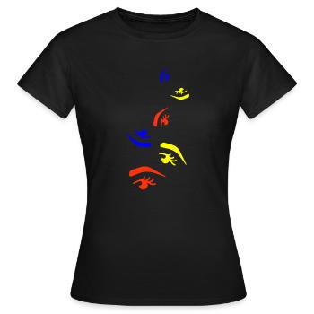 Eye symbol - Women's T-Shirt - black - Front - AI Model Female 172 dark (172cm)