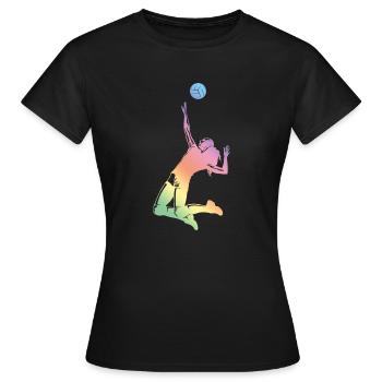 Handball Sport Frau - Frauen T-Shirt - Schwarz - Vorne - AI Model Female 172 dark (172cm)