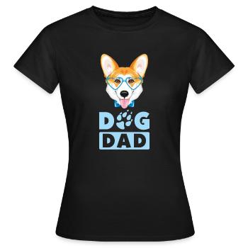 Walisischer Corgi Hund Vater - Frauen T-Shirt - Schwarz - Vorne - AI Model Female 172 dark (172cm)
