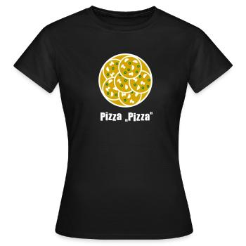 Pizza Pizza - Women's T-Shirt - black - Front - AI Model Female 172 dark (172cm)