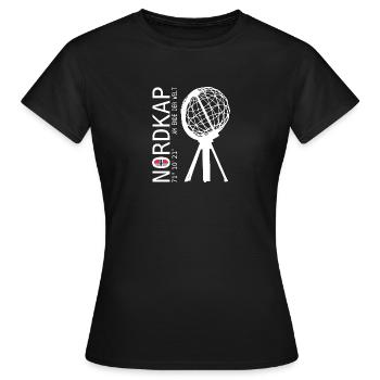 Nordkap AM ENDE DER WELT Norway Norwegen - Frauen T-Shirt - Schwarz - Vorne - AI Model Female 172 dark (172cm)