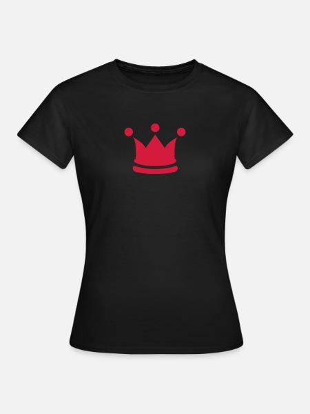 crown - Frauen T-Shirt - Schwarz