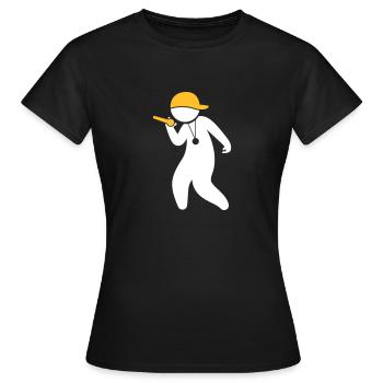 Hiphop Rapper - Women's T-Shirt - black - Front - AI Model Female 172 dark (172cm)