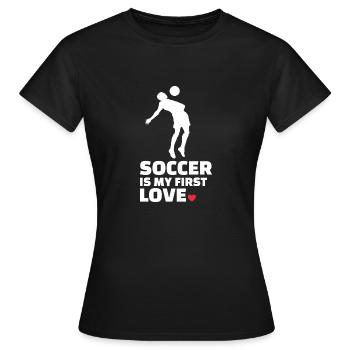 J’adore Football Silhouette de football élégante - T-shirt Femme - noir - Devant - AI Model Female 172 dark (172cm)