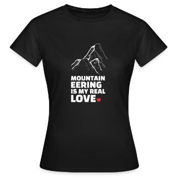 Ich Liebe Bergsteigen - Frauen T-Shirt - Schwarz - Vorne - AI Model Female 172 dark (172cm)