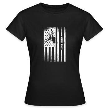 Barrel Racing - Women's T-Shirt - black - Front - AI Model Female 172 dark (172cm)