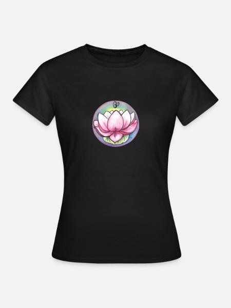 Lotus - Frauen T-Shirt - Schwarz