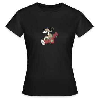 Flughund - Frauen T-Shirt - Schwarz - Vorne - AI Model Female 172 dark (172cm)
