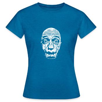 zombie - Women's T-Shirt - antique blue sapphire heather - Front - AI Model Female 172 dark (172cm)