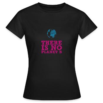 Fridays for Future - There is no Planet B - Women's T-Shirt - black - Front - AI Model Female 172 dark (172cm)
