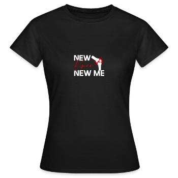 Nouveau genou Nouvelle chirurgie du genou - T-shirt Femme - noir - Devant - AI Model Female 172 dark (172cm)