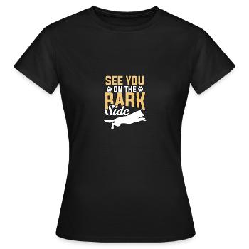 Rendez-vous du côté de l’écorce pour les propriétaires de bergers allemands - T-shirt Femme - noir - Devant - AI Model Female 172 dark (172cm)
