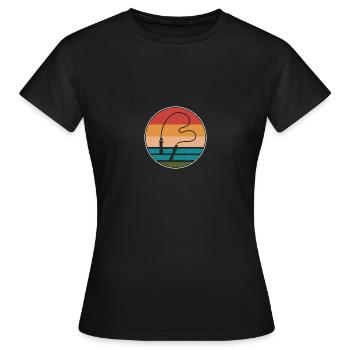 Corde à sauter corde à sauter - T-shirt Femme - noir - Devant - AI Model Female 172 dark (172cm)