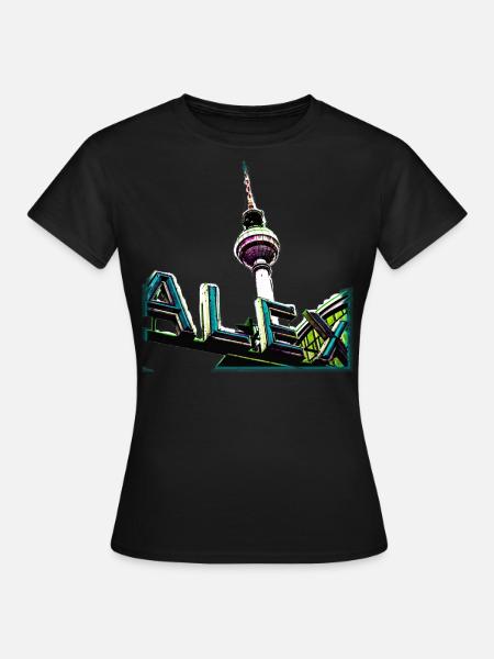 Alex Cyan - Frauen T-Shirt - Schwarz