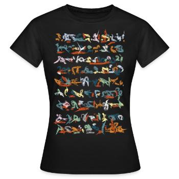 love song in charts - Women's T-Shirt - black - Front - AI Model Female 172 dark (172cm)