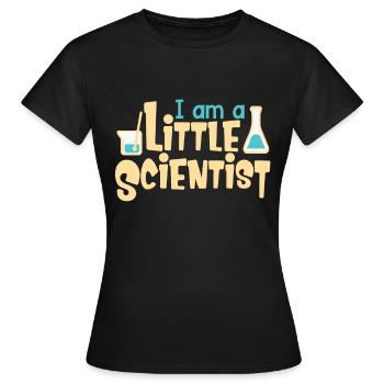Ich bin ein kleiner Forscher - Frauen T-Shirt - Schwarz - Vorne - AI Model Female 172 dark (172cm)
