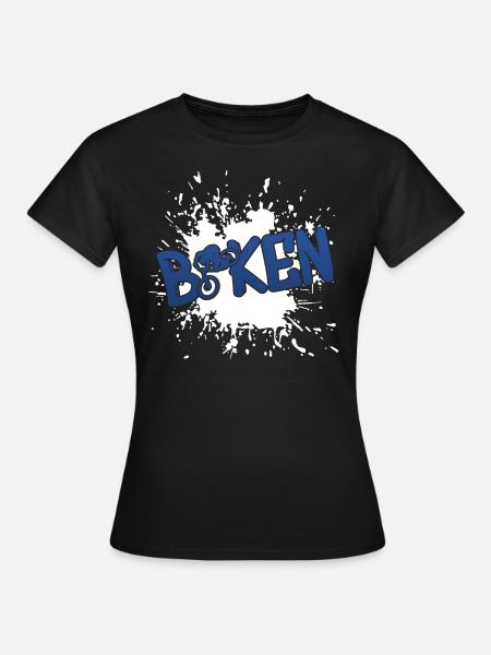 Biken Biker - Frauen T-Shirt - Schwarz