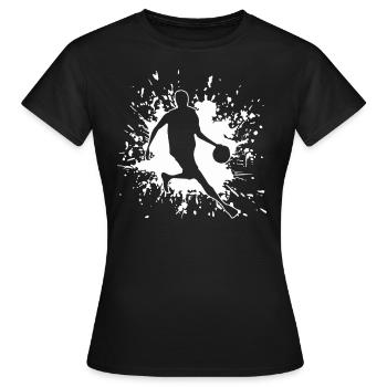 Basketball Basketballer BBall Streetball - Frauen T-Shirt - Schwarz - Vorne - AI Model Female 172 dark (172cm)
