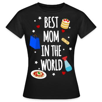 Meilleure maman - T-shirt Femme - noir - Devant - AI Model Female 172 dark (172cm)