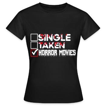 Film d’horreur Film d’horreur Film d’horreur Slasher Film Cadeau - T-shirt Femme - noir - Devant - AI Model Female 172 dark (172cm)