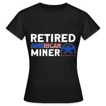 Miners Underground Mining Underground Mining - Women's T-Shirt - black - Front - AI Model Female 172 dark (172cm)