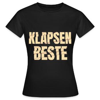 Klapsenbeste Klapse Psychiatrie Sprüche Geschenk - Frauen T-Shirt - Schwarz - Vorne - AI Model Female 172 dark (172cm)