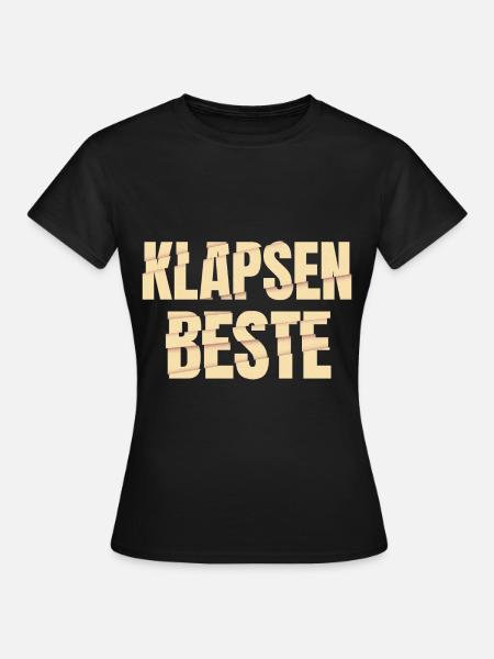 Klapsenbeste Klapse Psychiatrie Sprüche Geschenk - Frauen T-Shirt - Schwarz