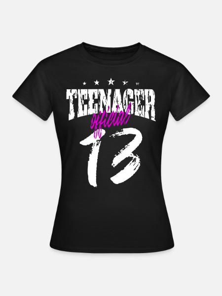 Teenager Jugendlicher Geschenk Geschenkidee - Frauen T-Shirt - Schwarz