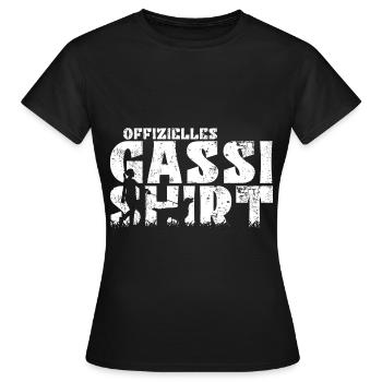 Flat Coated Retriever Offizielles Gassi Mama - Frauen T-Shirt - Schwarz - Vorne - AI Model Female 172 dark (172cm)