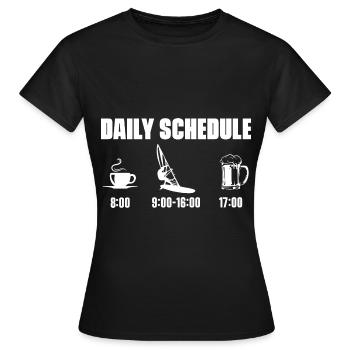 Planche à voile planche à voile - T-shirt Femme - noir - Devant - AI Model Female 172 dark (172cm)
