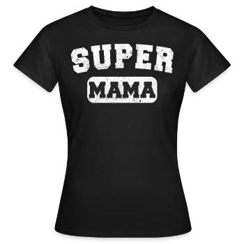 Super Mama Vintage - Frauen T-Shirt - Schwarz - Vorne - AI Model Female 172 dark (172cm)
