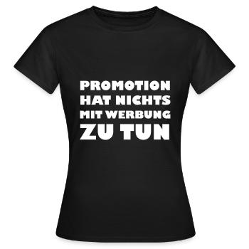Promotion - T-shirt Femme - noir - Devant - AI Model Female 172 dark (172cm)