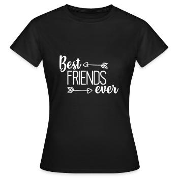 Best friend ever - T-shirt Femme - noir - Devant - AI Model Female 172 dark (172cm)