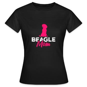 Beagle mom - Frauen T-Shirt - Schwarz - Vorne - AI Model Female 172 dark (172cm)