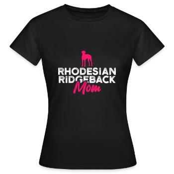 Rhodesian Ridgeback mom - Women's T-Shirt - black - Front - AI Model Female 172 dark (172cm)