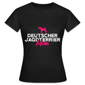 German hunting terrier mom - Women's T-Shirt - black - Front - AI Model Female 172 dark (172cm)