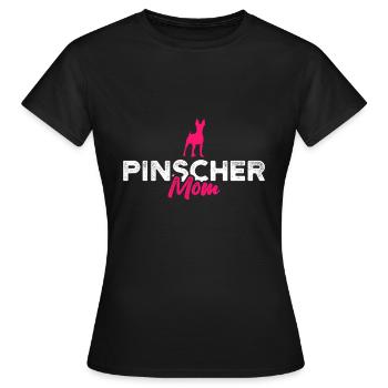Maman Pinscher - T-shirt Femme - noir - Devant - AI Model Female 172 dark (172cm)