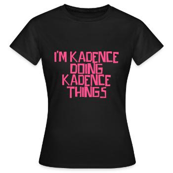 Je suis Belle en train de faire des choses Belle - T-shirt Femme - noir - Devant - AI Model Female 172 dark (172cm)