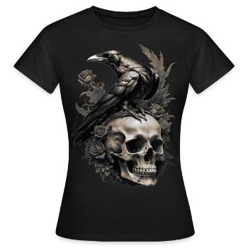 Âme sombre - T-shirt Femme - noir - Devant - AI Model Female 172 dark (172cm)