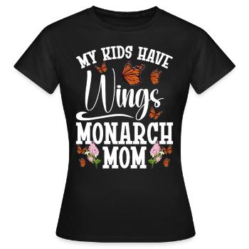 Monarch Butterfly Mom Insect Owner Entomologist - Frauen T-Shirt - Schwarz - Vorne - AI Model Female 172 dark (172cm)