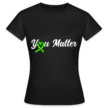 Bewusstsein für psychische Gesundheit Psychisches - Frauen T-Shirt - Schwarz - Vorne - AI Model Female 172 dark (172cm)
