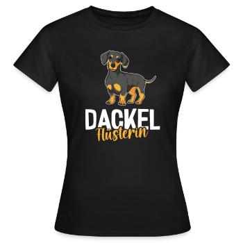 Teckel Hund Spruch - Dachshund & Dackel - Frauen T-Shirt - Schwarz - Vorne - AI Model Female 172 dark (172cm)