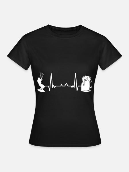 Kitesurfen Kiteboarding Kite Kiten - Frauen T-Shirt - Schwarz