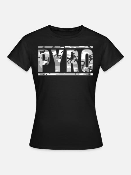 vuurwerk shirt pyro camo - Frauen T-Shirt - Schwarz