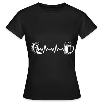 Surfeurs surfeurs - T-shirt Femme - noir - Devant - AI Model Female 172 dark (172cm)
