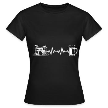 Batteur batteur batteur - T-shirt Femme - noir - Devant - AI Model Female 172 dark (172cm)