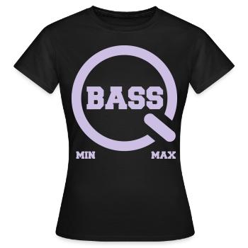 BASS Knob DJ Mixer - Music - Women's T-Shirt - black - Front - AI Model Female 172 dark (172cm)